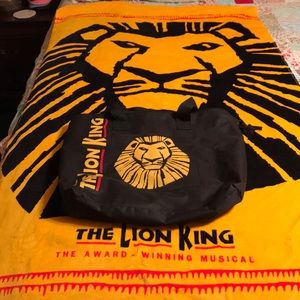 Official NWT Lion King Musical Tote & Towel